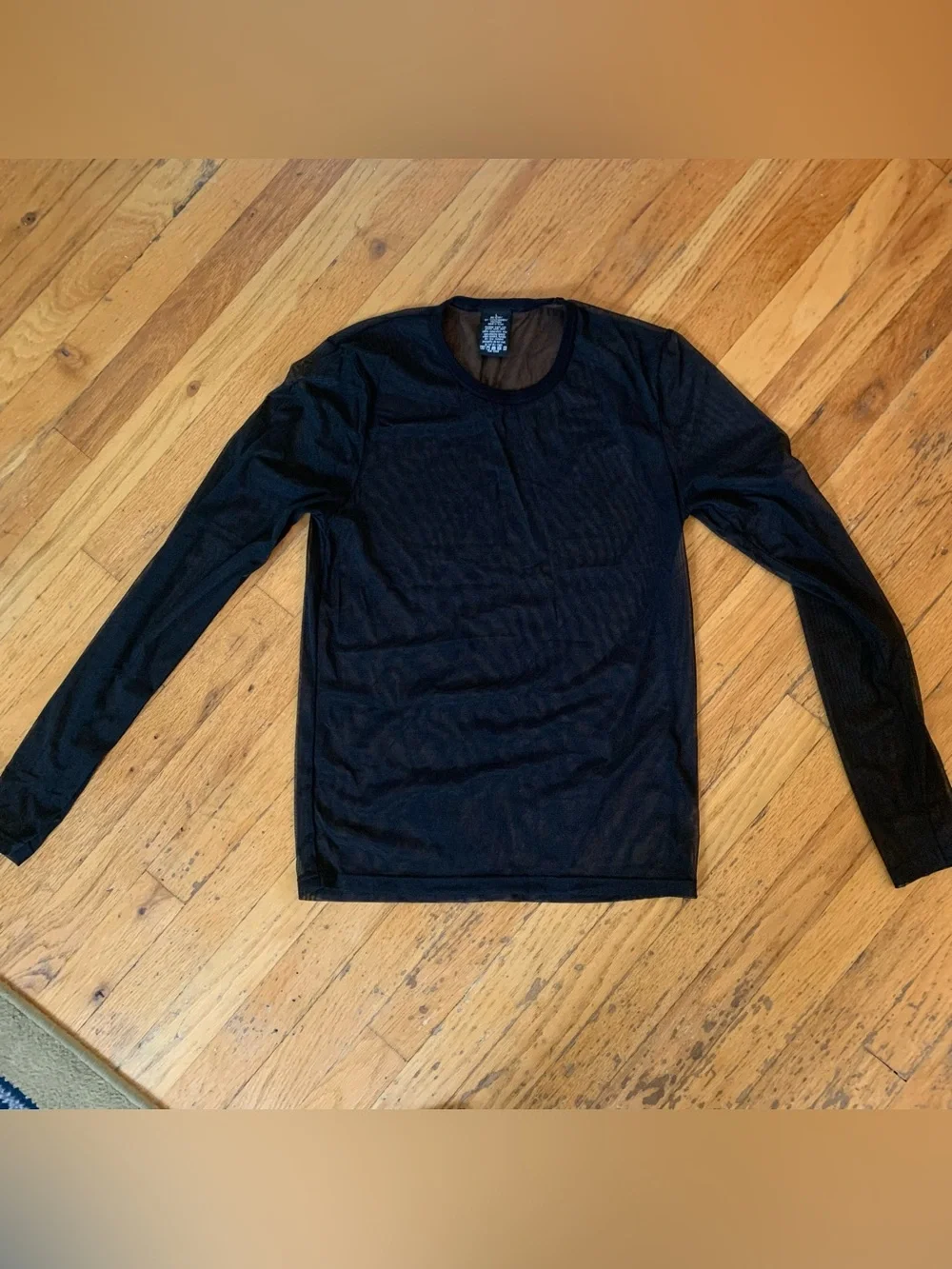 Calvin Klein black mesh long sleeve undershirt and underwear size M